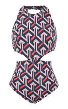 Flagpole Lynn Geometric Print One Piece