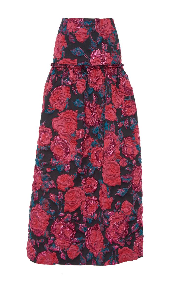 Sandra Mansour Desdemona Brocade Maxi Skirt