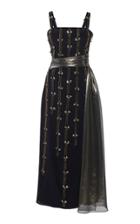 Moda Operandi Burnett New York Lam-sash Beaded Georgette Dress Size: 2
