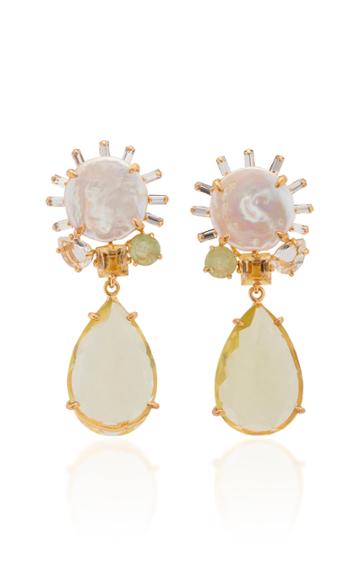 Bounkit Lemon Quartz Drop Earrings