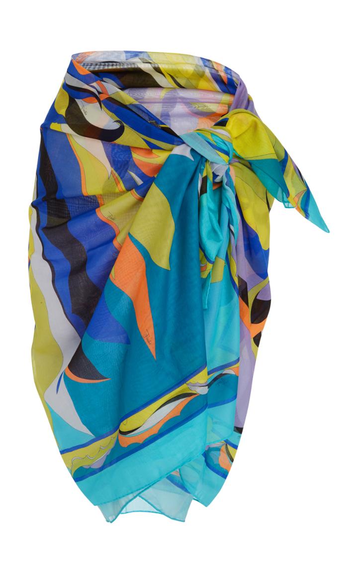Emilio Pucci Printed Cotton-gauze Pareo