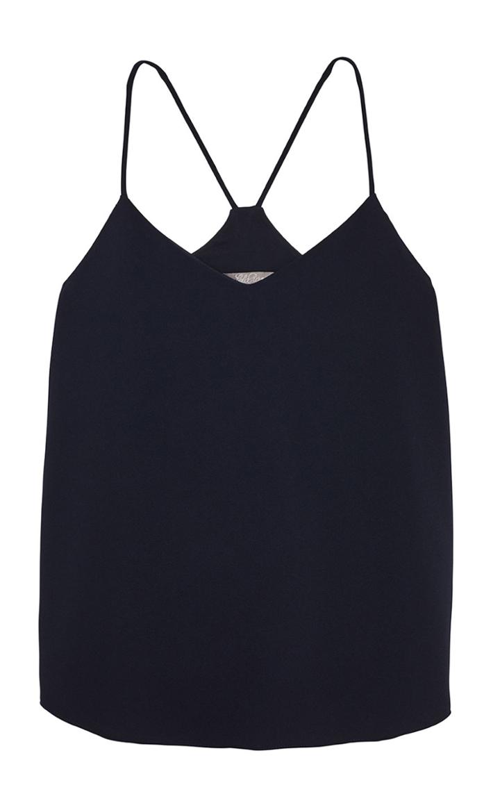 Moda Operandi Lela Rose V-neck Fluid Crepe Tank Top