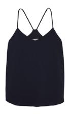 Moda Operandi Lela Rose V-neck Fluid Crepe Tank Top