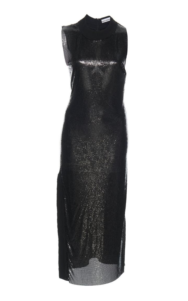 Paco Rabanne Mix Jersey Mesh Dress