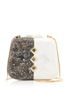 Nathalie Trad Mia Black Tab Shell Bag