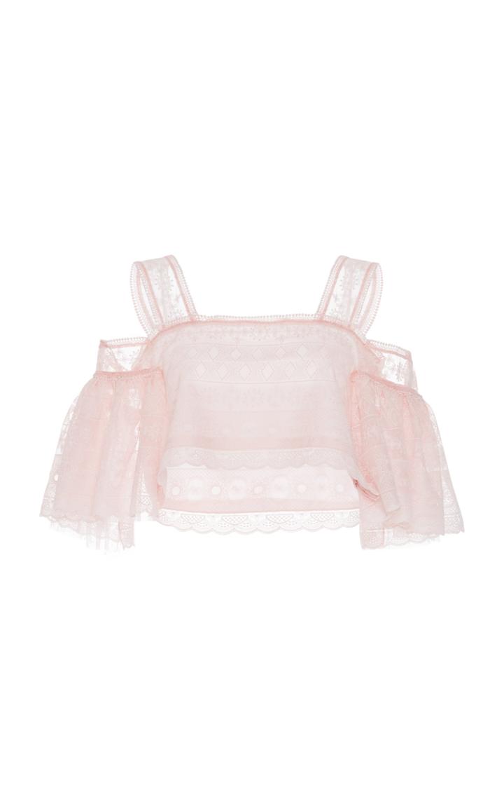Costarellos Ruffled Off-the-shoulder Top