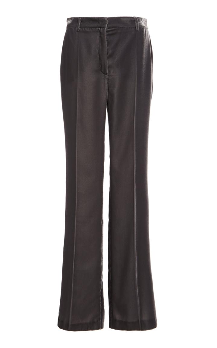 Moda Operandi Alberta Ferretti Velvet Straight-leg Pants