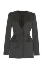 Emilia Wickstead Lowri Scalloped Cotton Blend Blazer