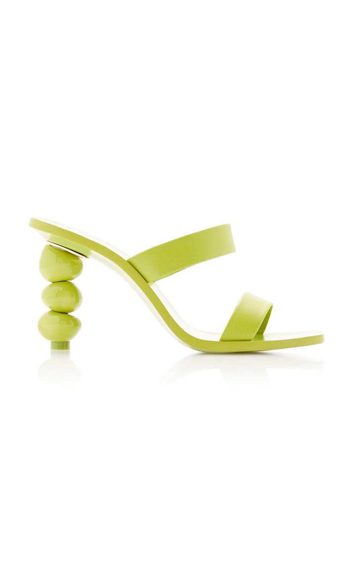 Cult Gaia Meta Stone-stacked Leather Sandals