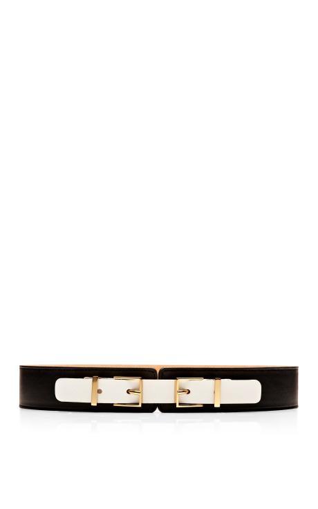 Maison Boinet Double Buckle Leather Belt