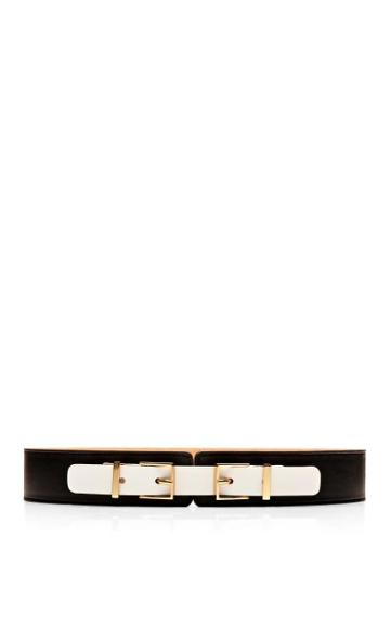 Maison Boinet Double Buckle Leather Belt