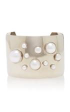 Moda Operandi Rodarte Silver Cuff With Pearl Details