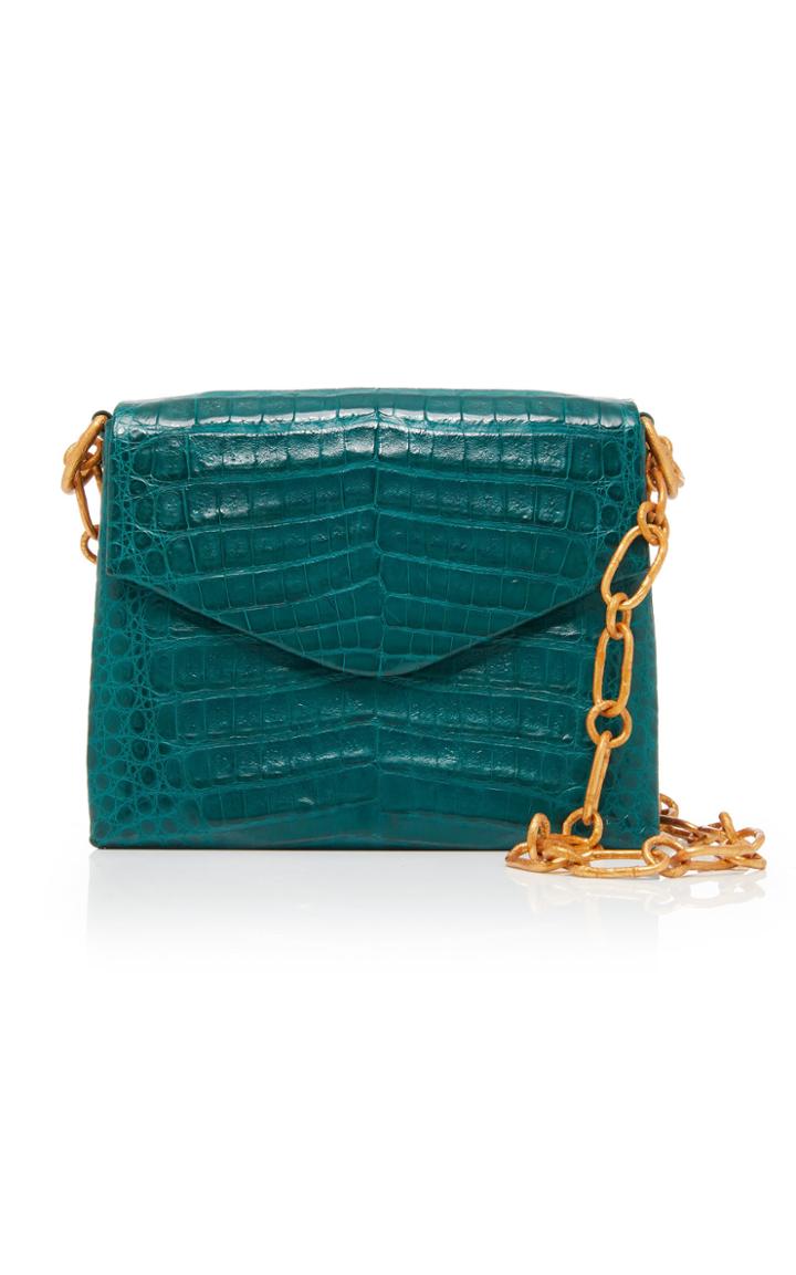 Nancy Gonzalez Envelope Shoulder Bag On Chain