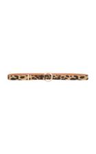 Maison Boinet Leopard Print Leather And Calf Hair Belt