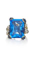 Anabela Chan Cinderella 18k Gold, Sapphire And Diamond Ring Size: 6