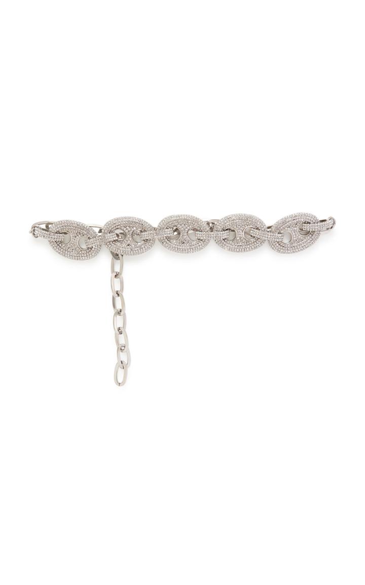 Moda Operandi Alessandra Rich Glass Crystal-embellished Link Belt Size: M