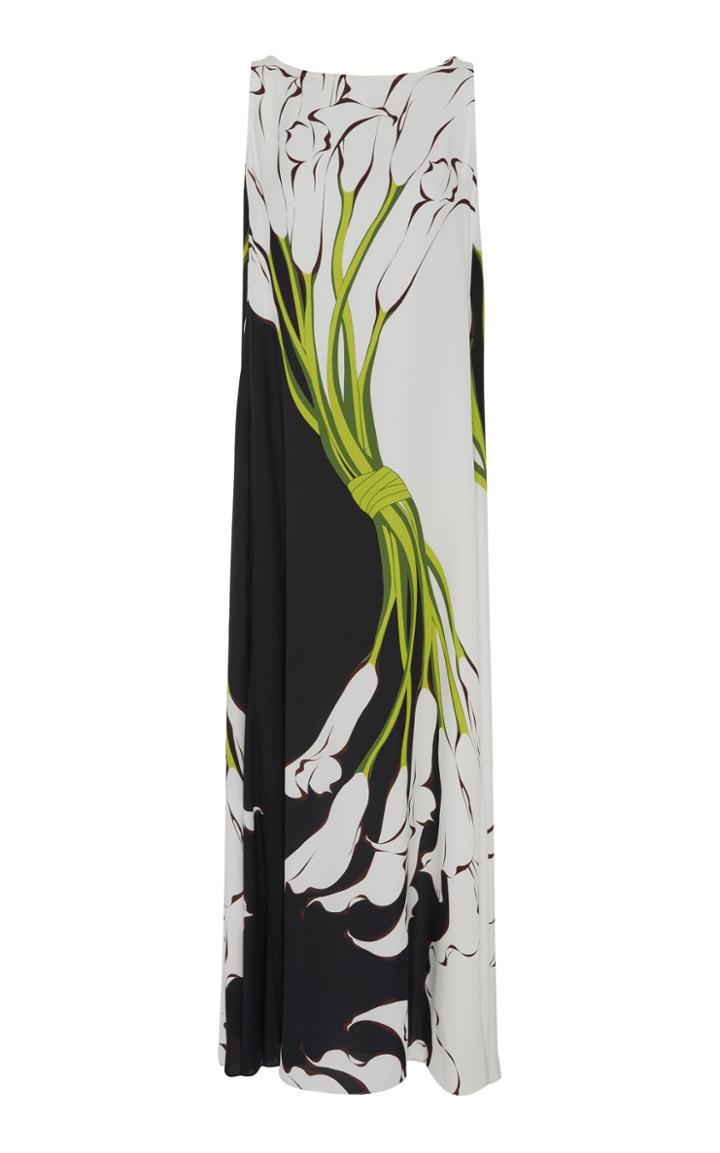 Mi Jong Lee Sleeveless Trapeze Dress