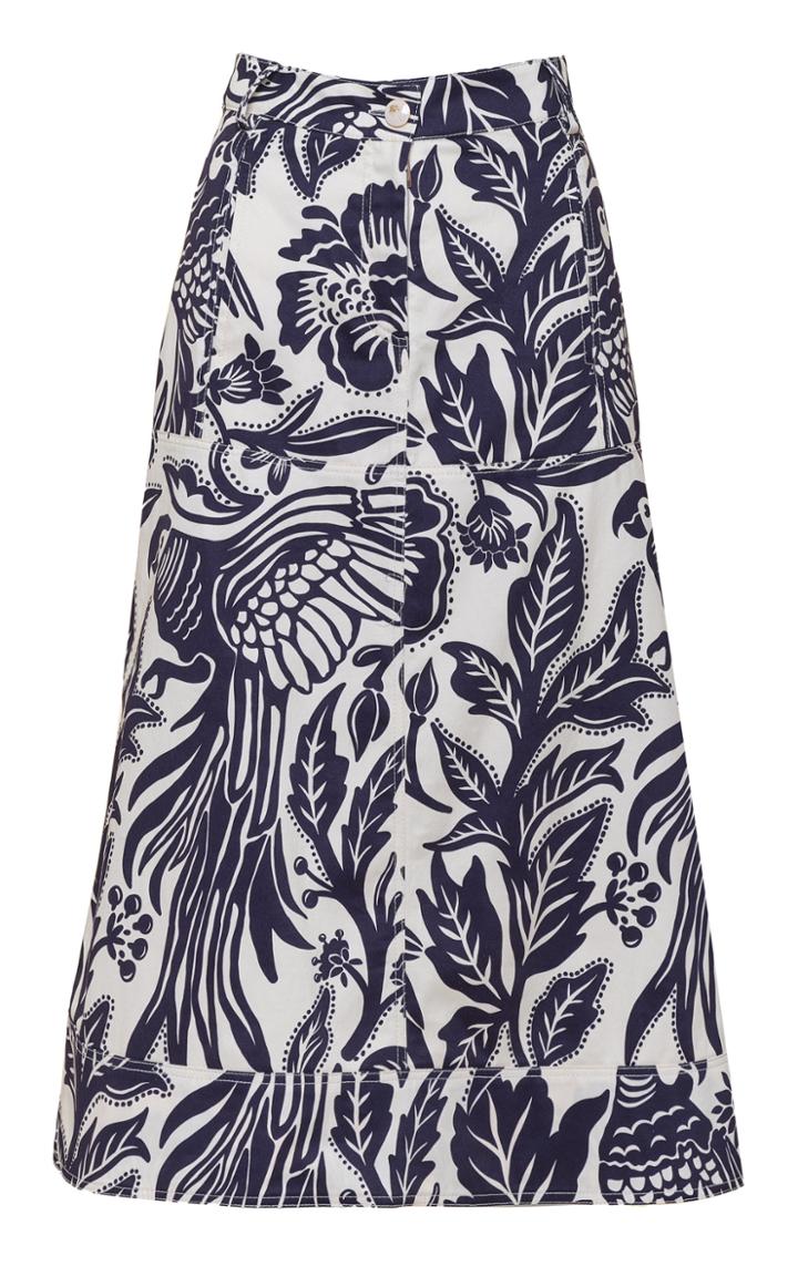 Moda Operandi Johanna Ortiz Nomadic Western Cotton-blend Skirt
