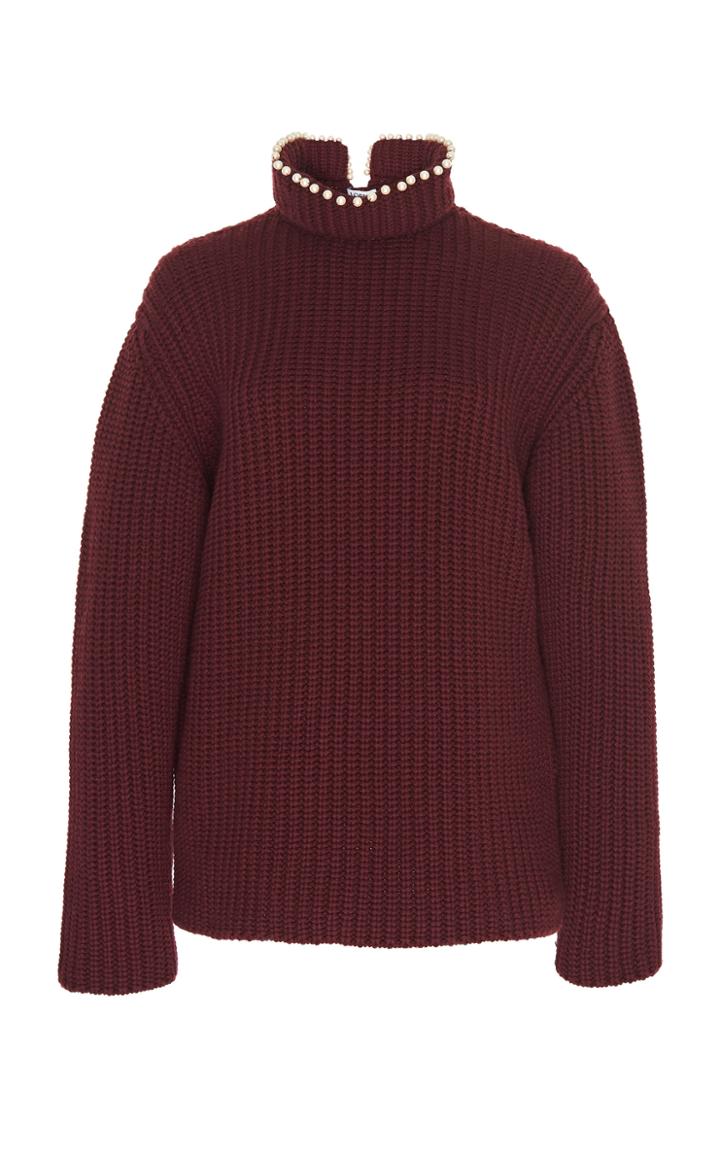 Loewe Pearl-embellished Cashmere Sweater