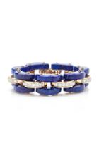 Moda Operandi Stephen Russell 18k Yellow Gold, Lapis And Diamond Bracelet