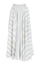 Noon By Noor Luther Silk And Linen Blend Maxi Skirt