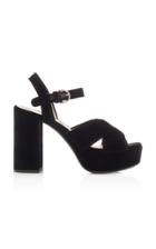 Miu Miu Velvet Platform Sandals
