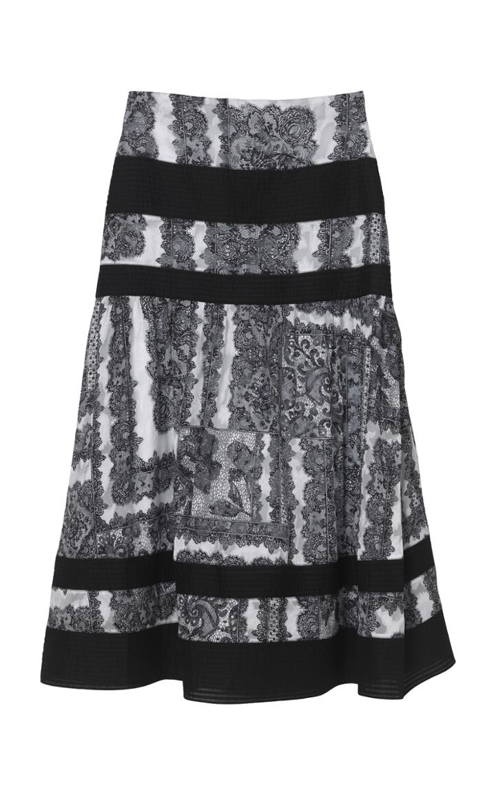 By Malene Birger Erisma Lace Pritned Skirt