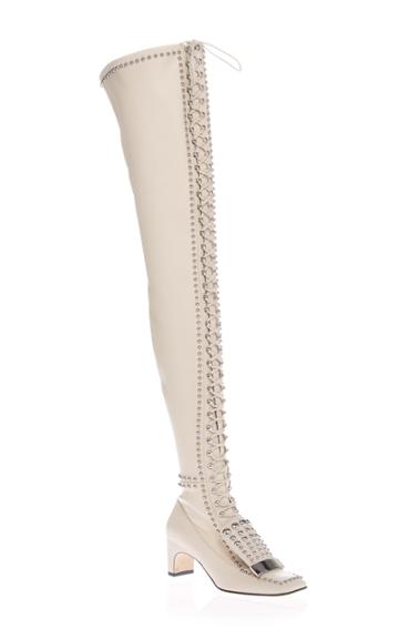 Sergio Rossi Sr1 Over The Knee Lace Up Boot