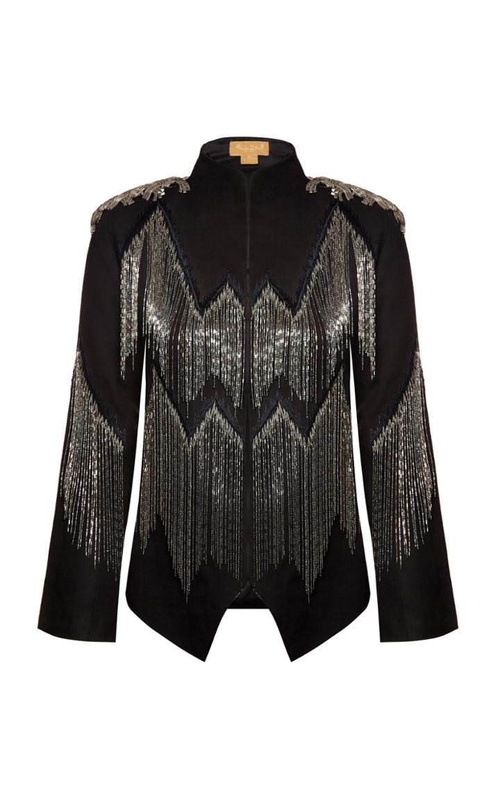 Nadya Shah Fringed Lana Jacket
