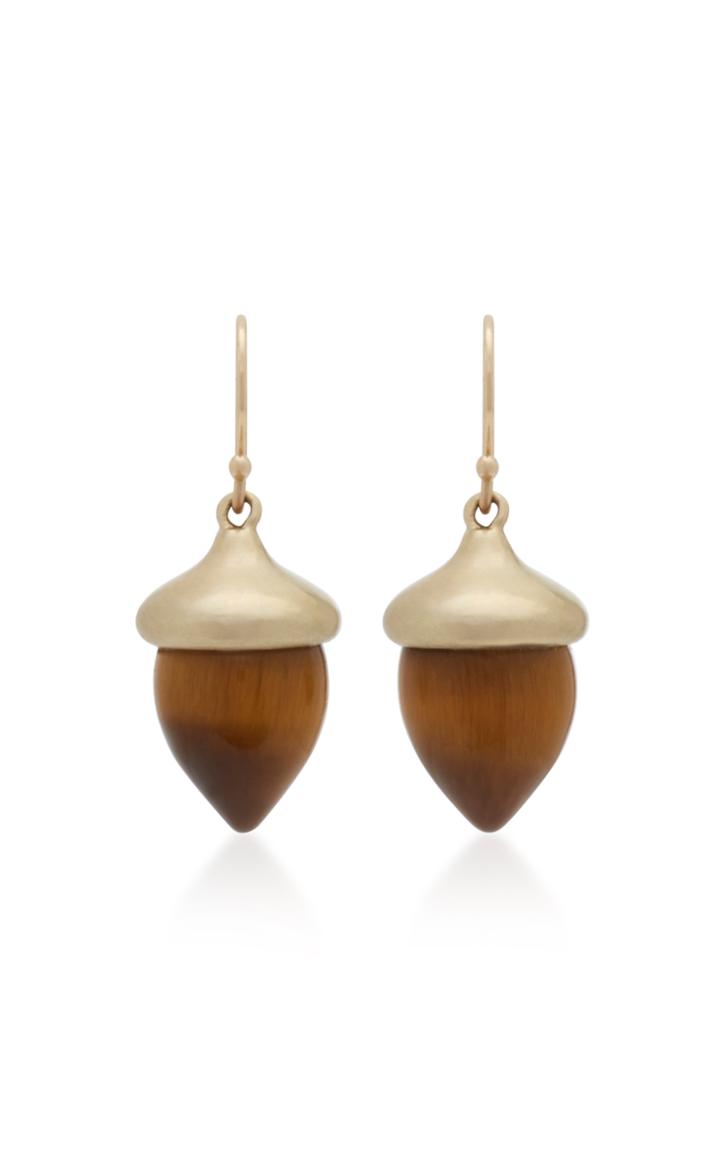 Moda Operandi Annette Ferdinandsen 14k Gold Tiger's Eye Earrings