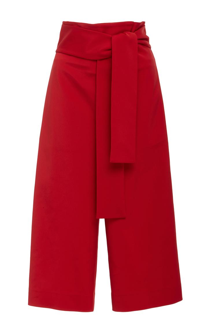 Tibi Tie Waist Shorts