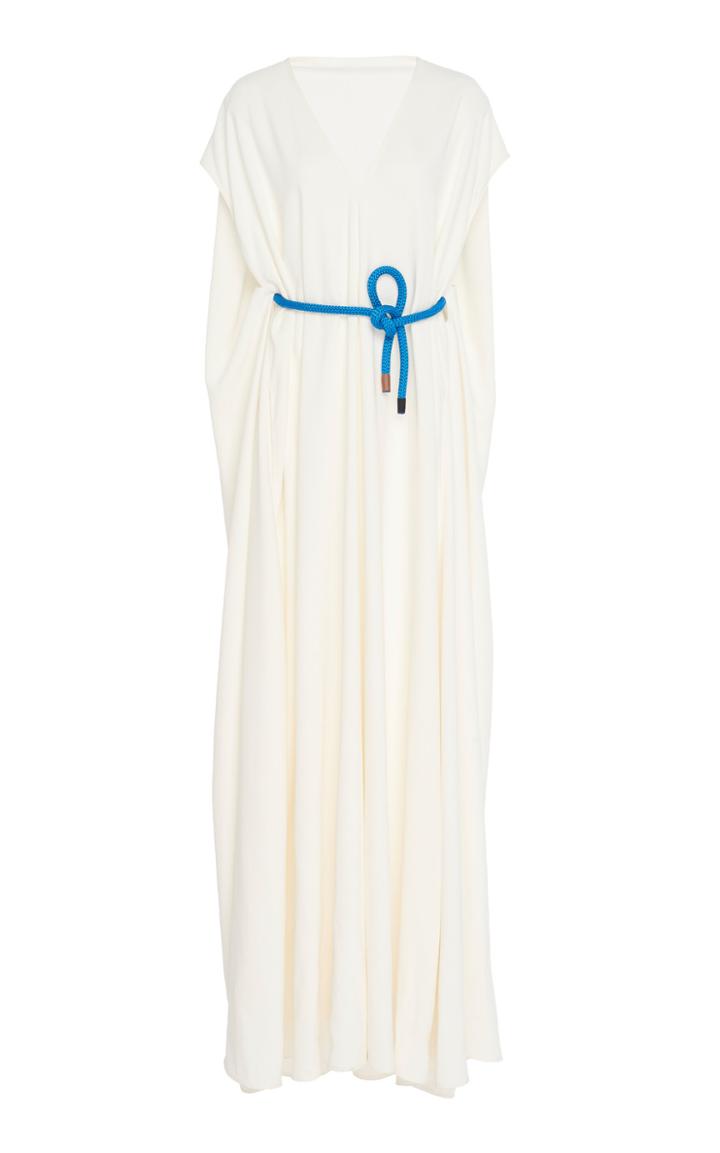 Victoria Beckham Belted Caftan Maxi Dress