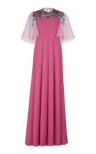 Delpozo Long Dress With Guipure