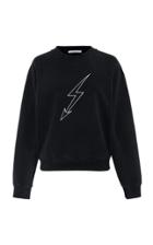 Givenchy Lightening Bolt Cotton-jersey Sweatshirt
