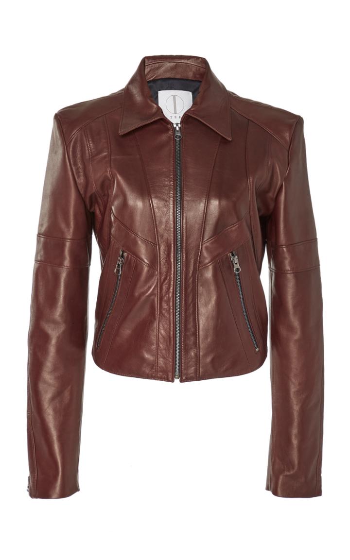 Tre By Natalie Ratabesi The Joachin Leather Jacket