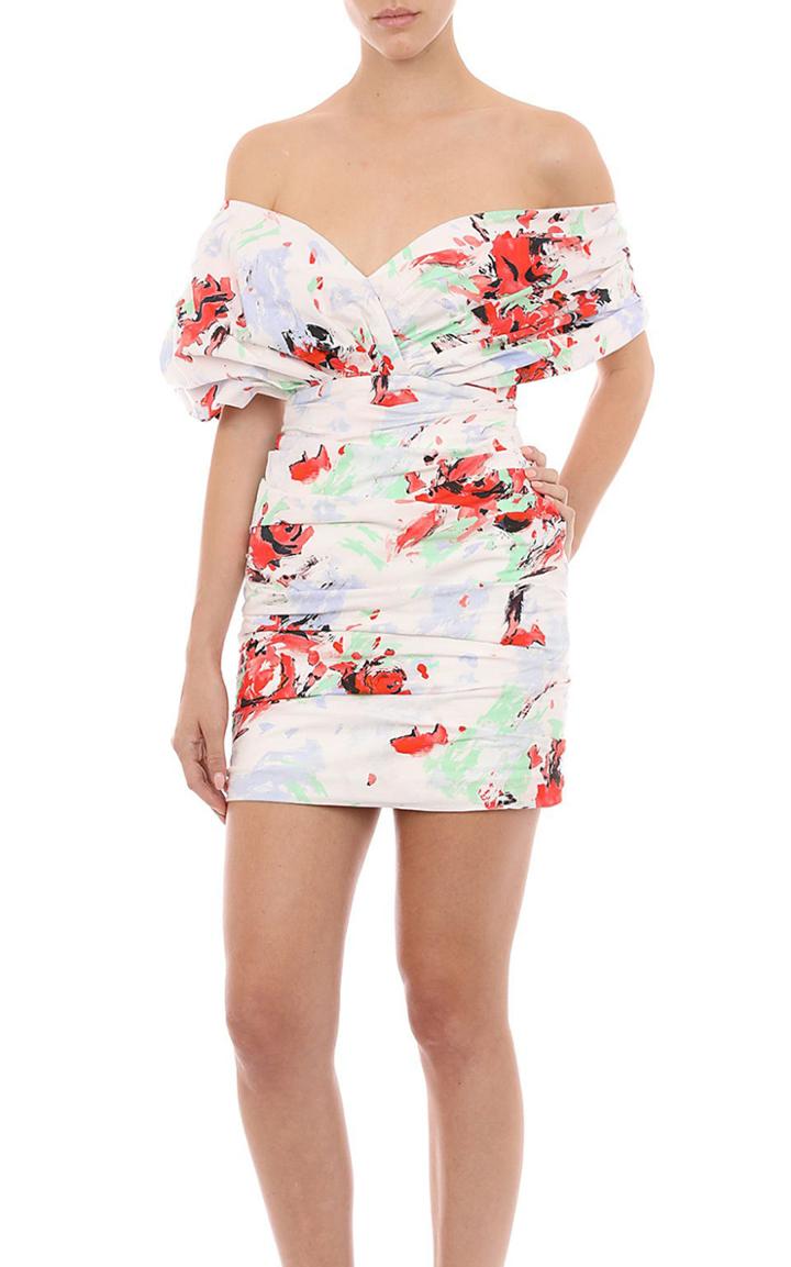 Moda Operandi Philosophy Di Lorenzo Serafini Printed Poplin Mini Dress