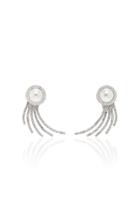 Alessandra Rich Pearl And Crystal Drop Earrings