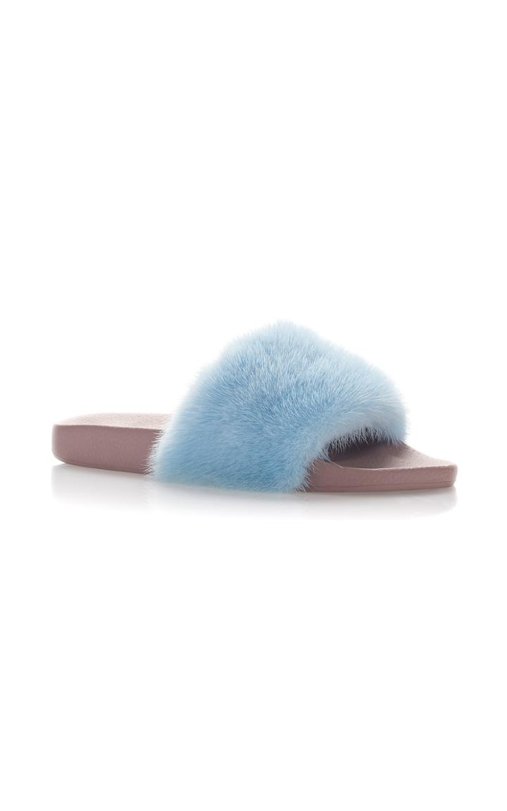 Dolce & Gabbana Faux Fur Slippers