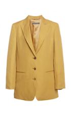 Moda Operandi Alberta Ferretti Silk And Linen Blazer Jacket Size: 38
