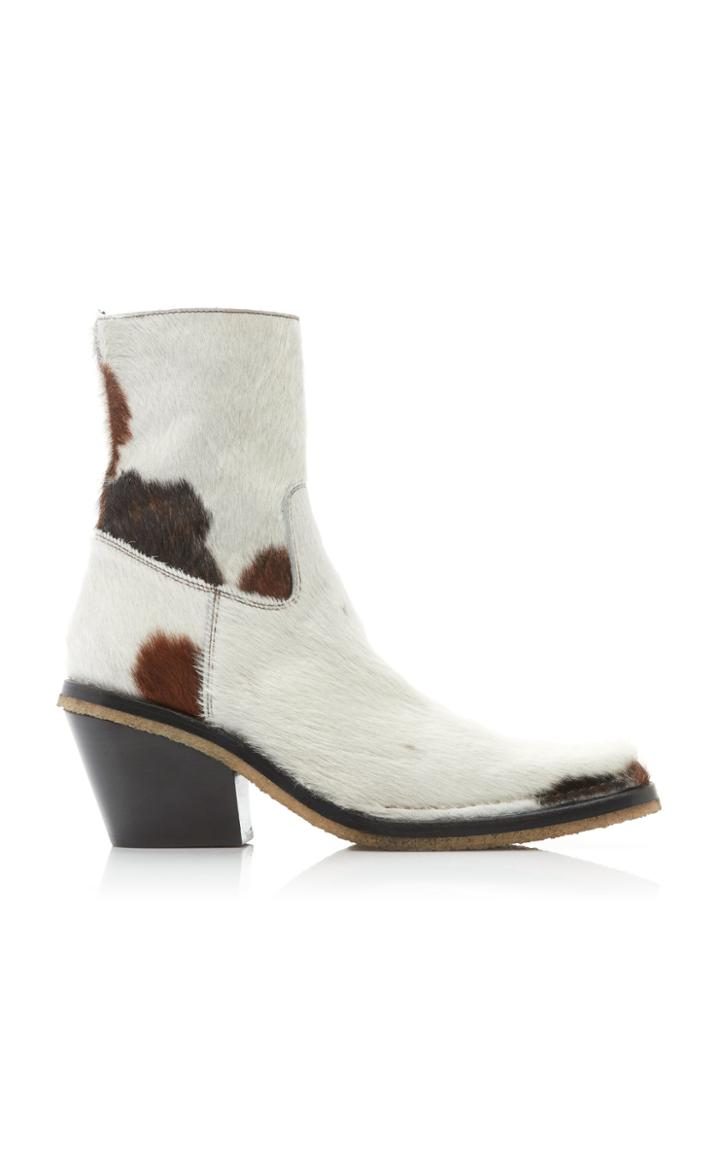 Acne Studios Calf Hair Ankle Boots