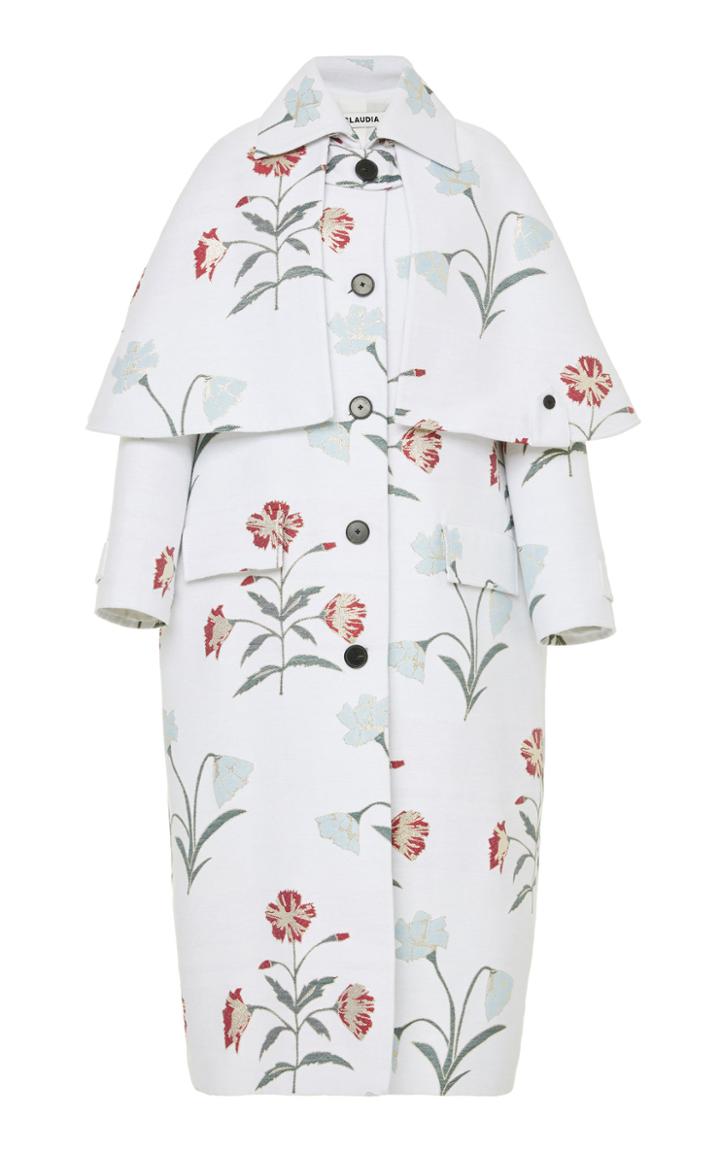 Claudia Li Angel Cape Trench Coat