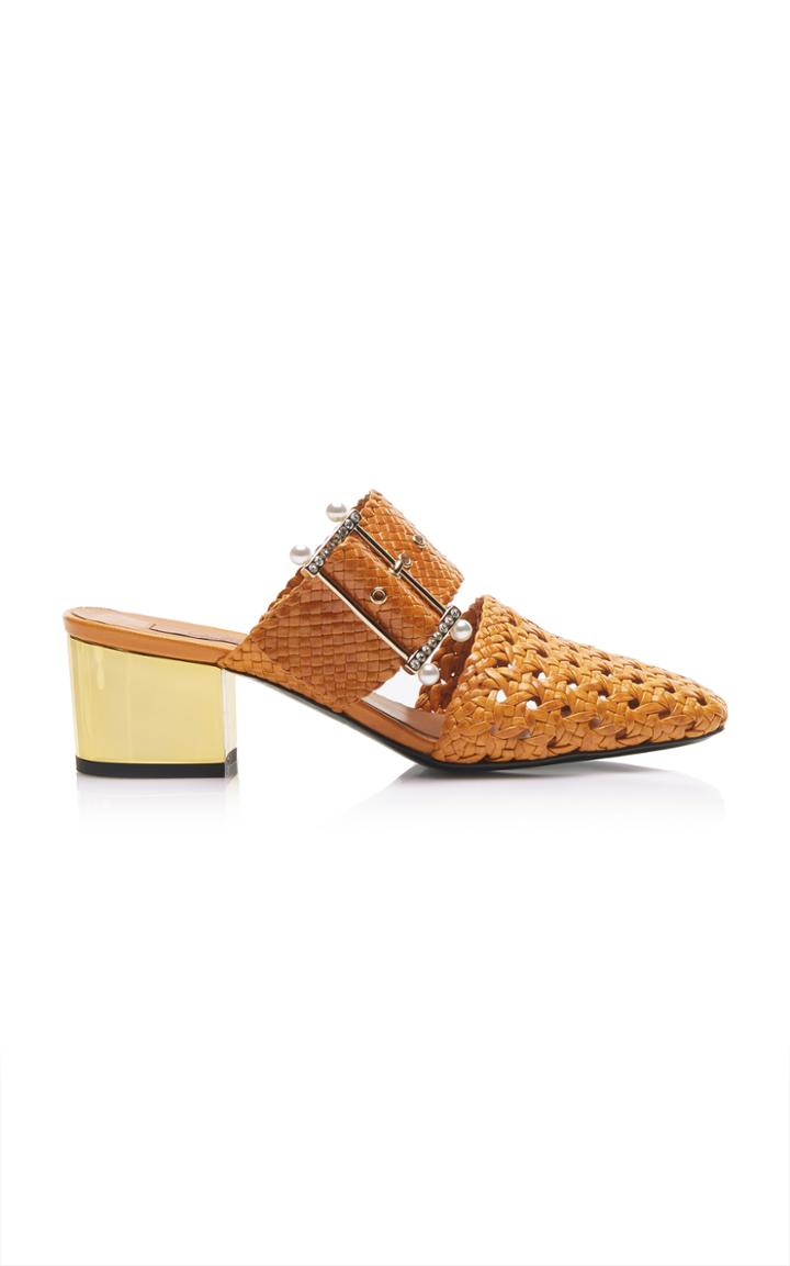Coliac Juno Woven Pearl Mule