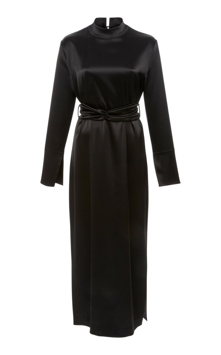 Nanushka Sadie Tech Satin Midi Dress