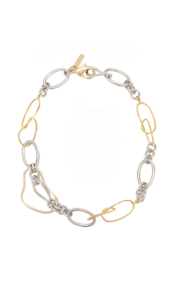 Mounser Undulate 14k Gold-plated Mixed Chain Necklace