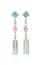 Yi Collection 18k Gold, Topaz, Diamond And Sapphire Earrings