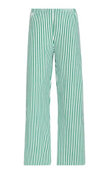 Leset Laura Striped Jersey Straight-leg Pants