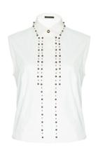 Versace Embellished Sleeveless Shirt