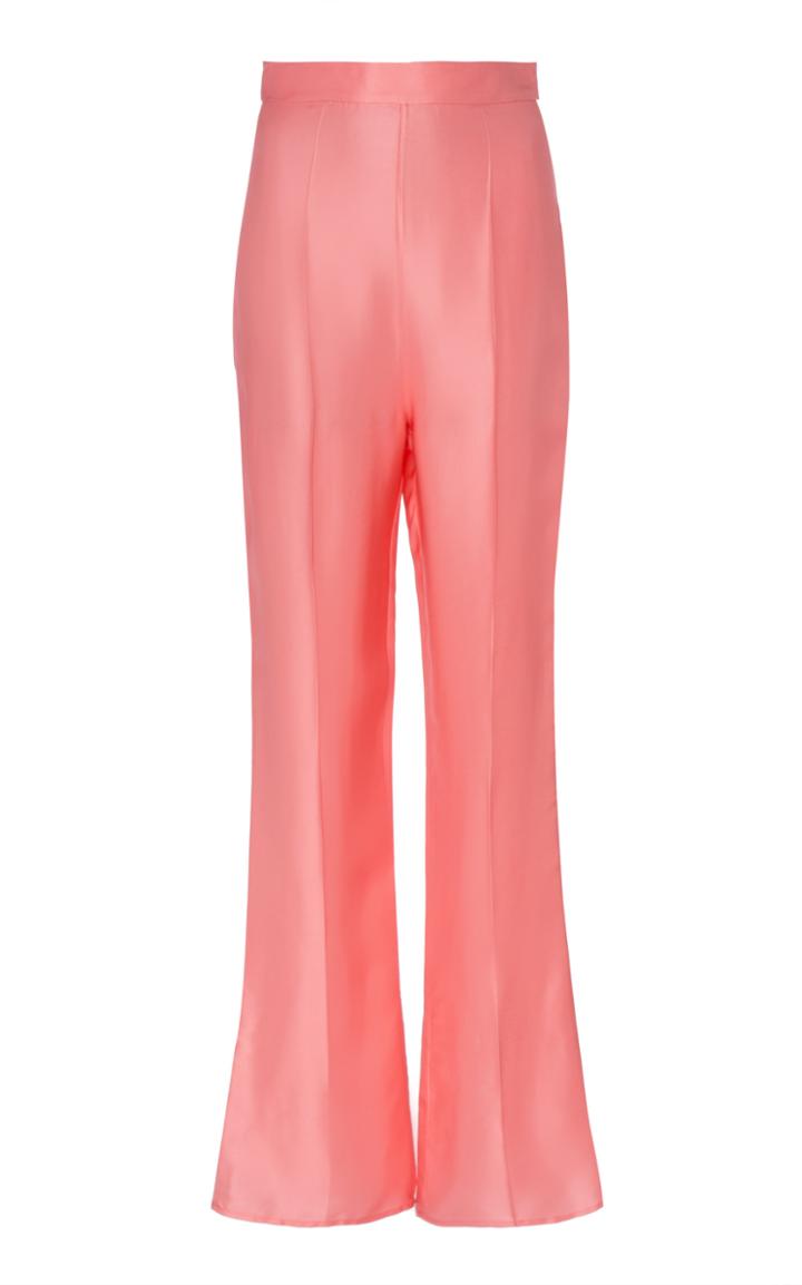 Huishan Zhang Susanne High-rise Silk Flare Pants