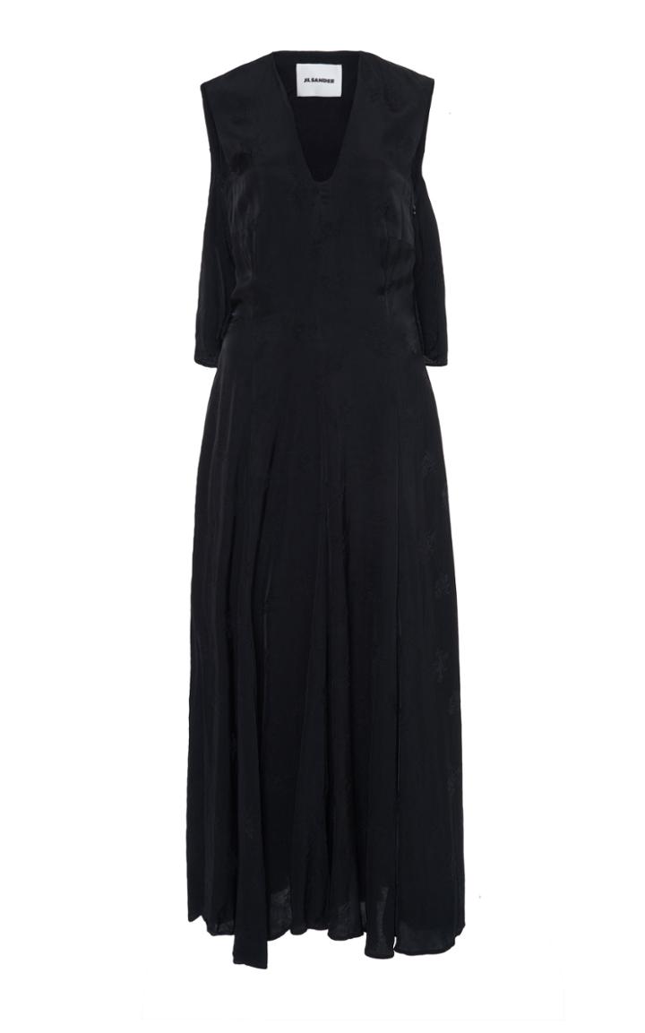 Moda Operandi Jil Sander Sleeveless Georgette Midi Dress