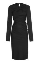 Lado Bokuchava Knot-front Crepe Midi Dress